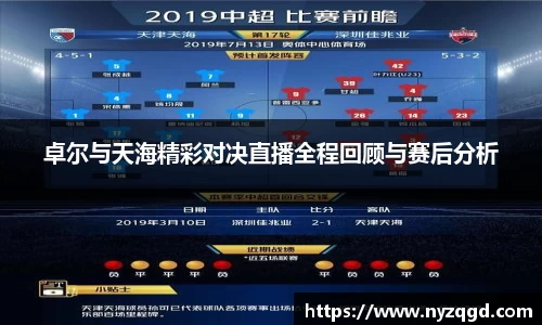 卓尔与天海精彩对决直播全程回顾与赛后分析