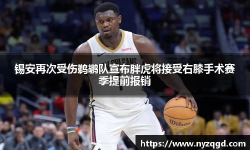 锡安再次受伤鹈鹕队宣布胖虎将接受右膝手术赛季提前报销